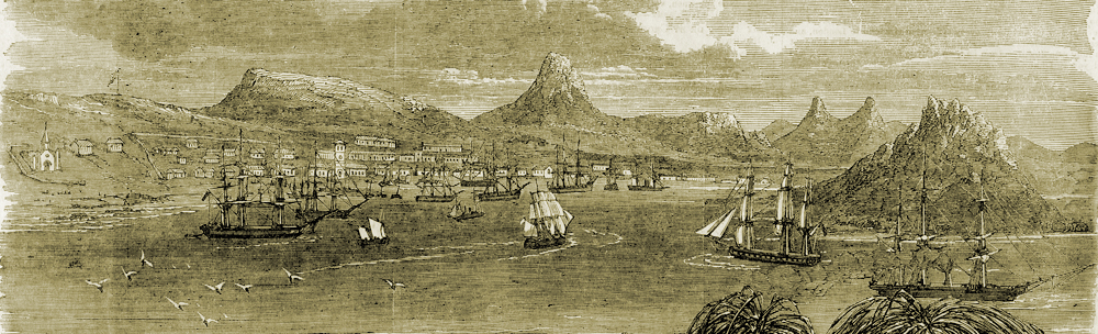 old print sailing ships in Stanley